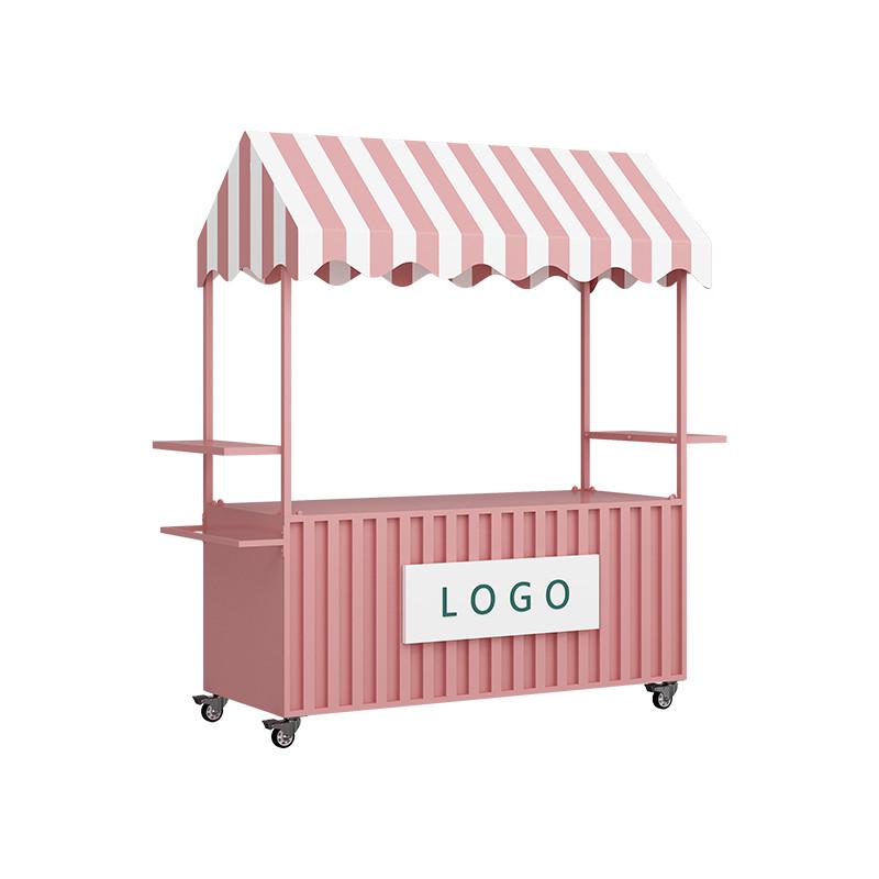 花车摆摊小吃车地摊网红商用售货小推车铁艺移动商场夜市餐车