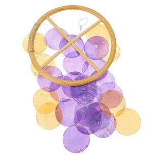 nament Chime Purple Creative Shell Bamboo Hanging Wind