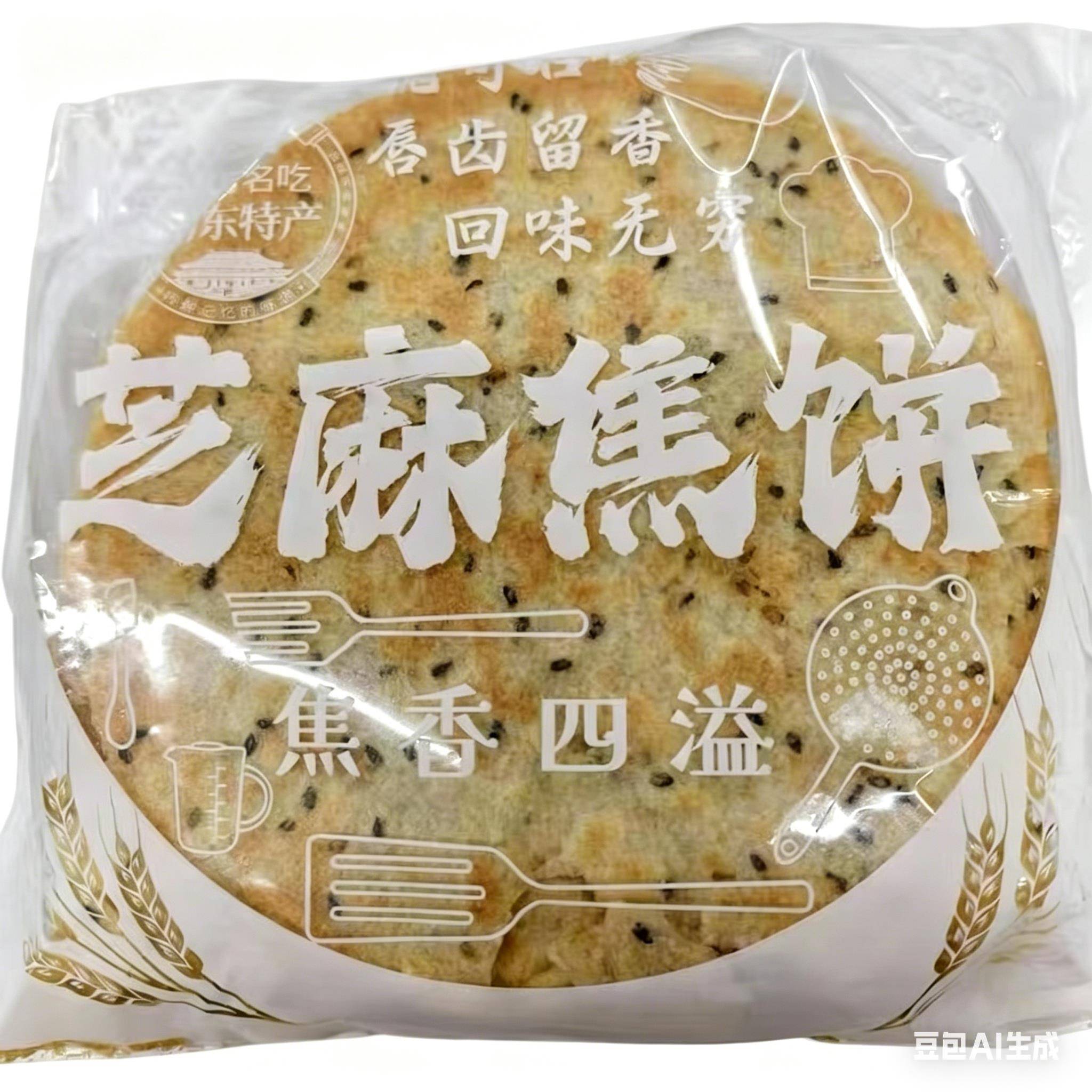 山东焦饼黄金芝麻香酥焦饼压饼薄脆饼干芝麻即食解馋零食休闲新鲜