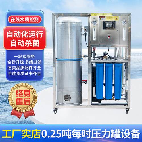 0.25吨每时压力罐设备反渗透商用纯水设备净水器直饮过滤纯水机