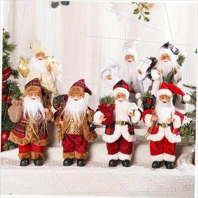 Christmas standing Santa Claus doll Christmas backpack