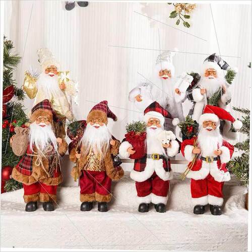 Christmas standing Santa Claus doll Christmas backpack