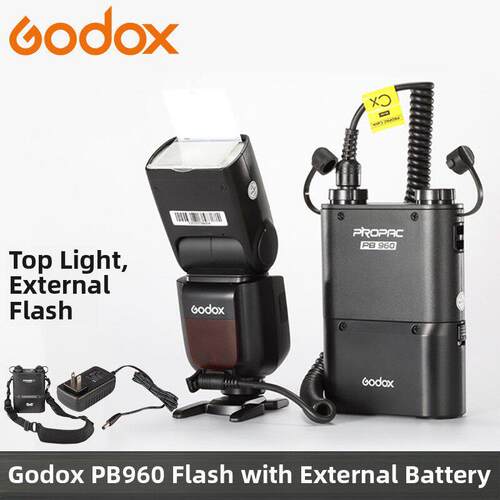 GODOX神牛 AD360II AD200proII V1pro闪光灯PB960外置电源电池盒
