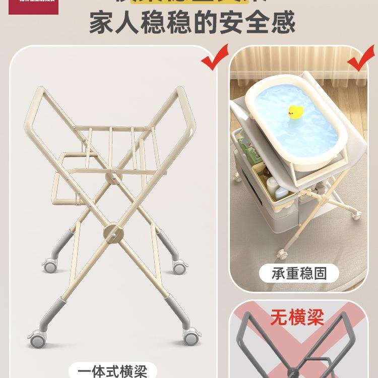 尿布台婴儿护理台多功能可折叠宝宝换抚触台洗澡新生儿换尿布便携