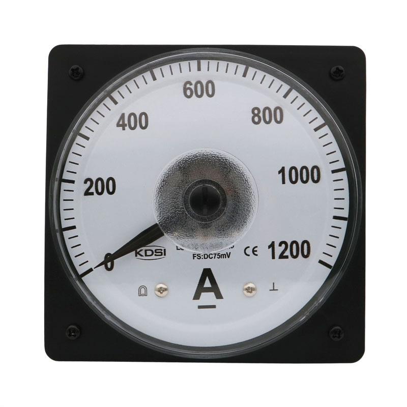 KDSI供应指针式广角度电流表头LS-110DC75mV1200A圆形直流电表