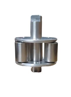 蠕动泵恒流泵头转子YZ15/25/BZ15/25配件不锈钢扁轴圆轴滚轮总成