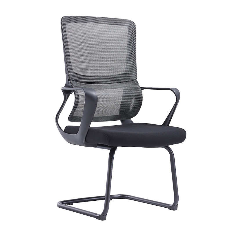 双节背办公椅护腰转椅会议室弓形椅透气网布座椅员工升降电脑椅
