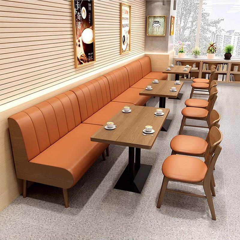 个性主题西餐厅茶楼餐饮商用咖啡厅奶茶店甜品店卡座沙发桌椅组合