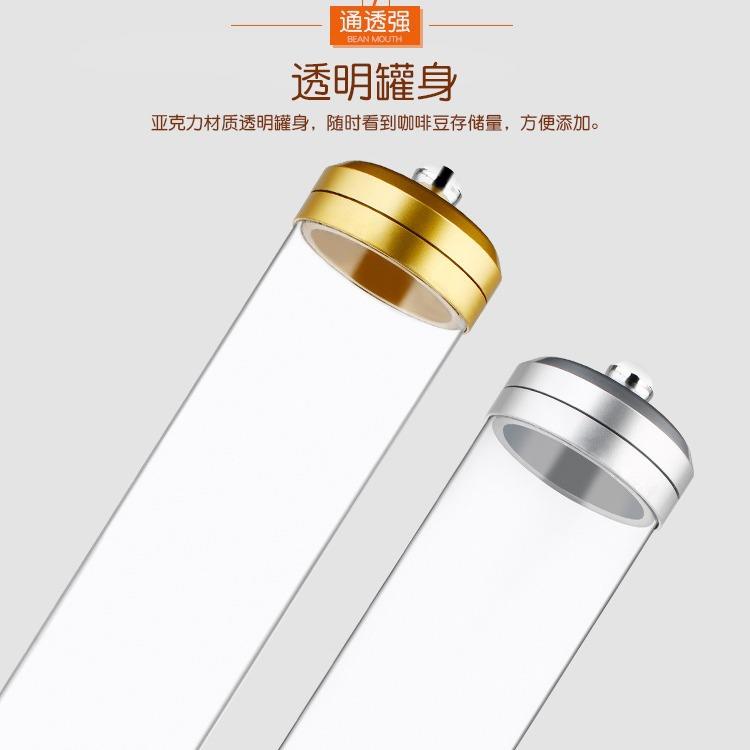 咖啡豆展示罐挂壁式亚克力储豆罐大容量密封罐商用圆形挂壁展示