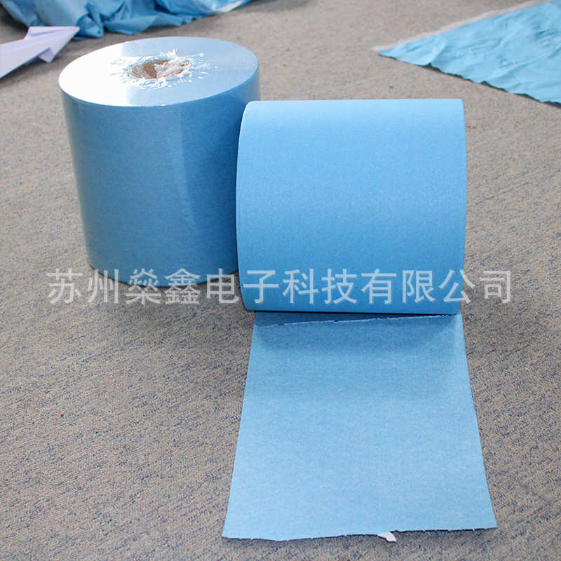 大卷无尘擦拭纸白色蓝色卷装无尘布不掉屑工业洁净吸水吸油无尘纸