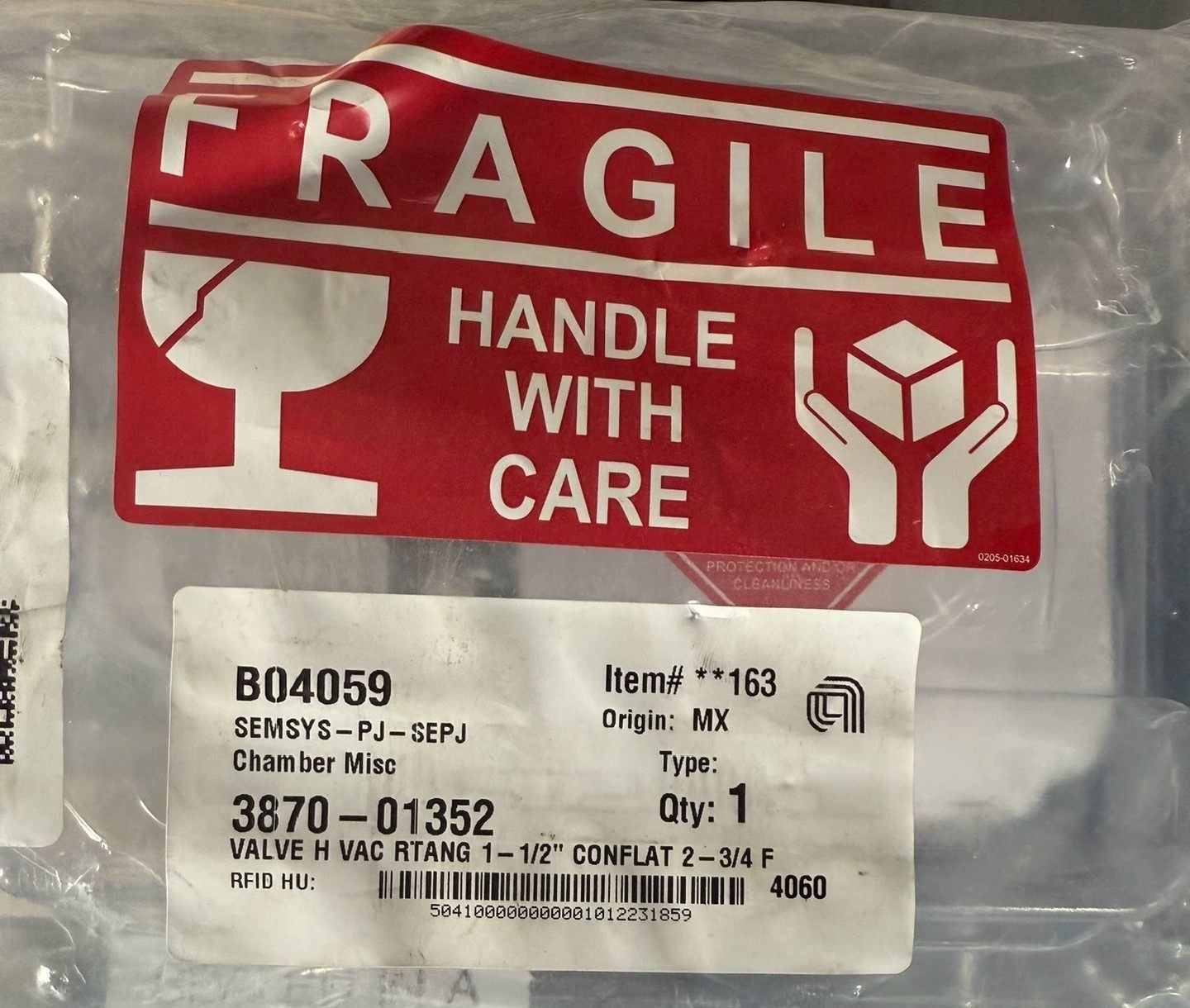 AMAT应用材料真空角阀，型号3870-01352，SEMS