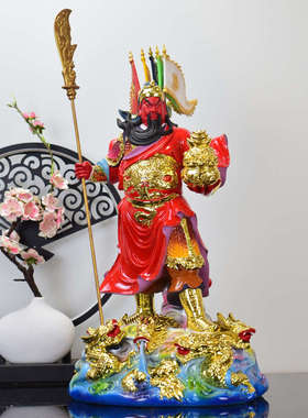 树脂关公像供奉神像店铺武财神关羽红脸关二爷家用招财开业摆件