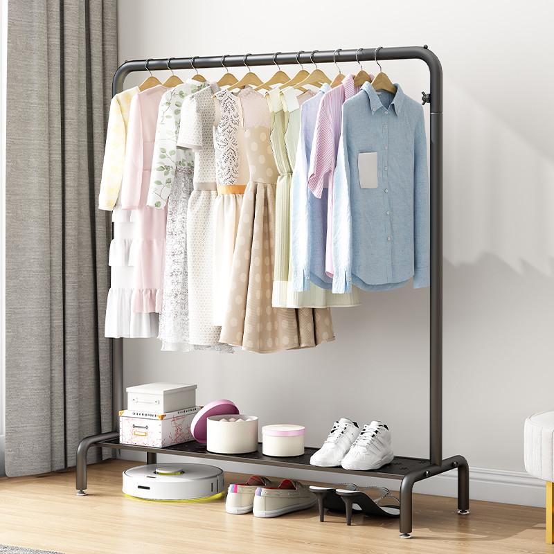 卧室衣架落地式客厅衣帽架宿舍阳台晾晒挂衣架杆服装店的服装架子