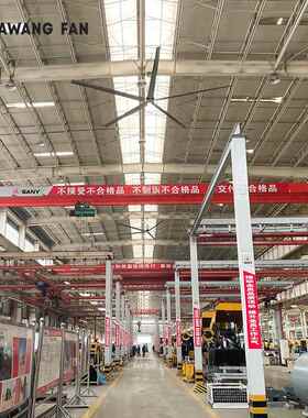 大风D14永磁大型吊扇通FWR工业工厂王车间仓库篮球降温扇大场风量