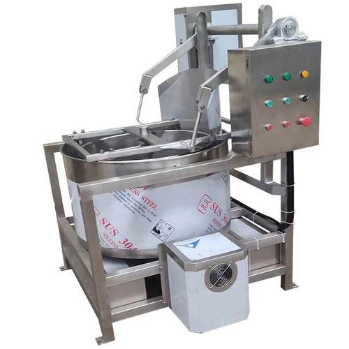 食品脱油机自动上出料甩干机油炸花生米水饺包子馅智能脱水机