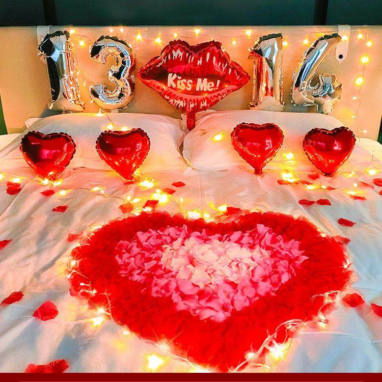 七夕情人节浪漫玫瑰花表白场景酒店情侣房间布置床上装饰求婚520,节庆用品/礼品,装扮布置套餐,淘宝优惠券,粉丝福利购,淘宝优惠卷