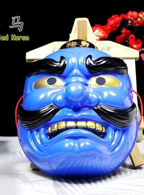 鞍马全脸大天狗日式般若鸟嘴人像装扮成人男女面具搞笑万圣节道具