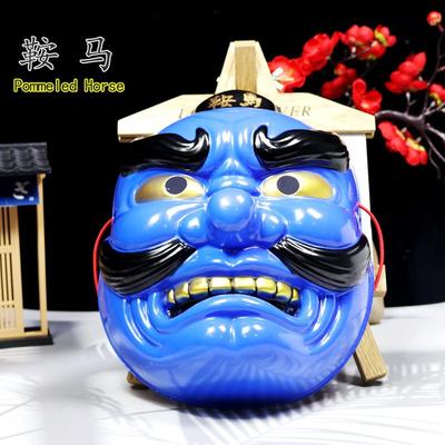 鞍马全脸大天狗日式般若鸟嘴人像装扮成人男女面具搞笑万圣节道具