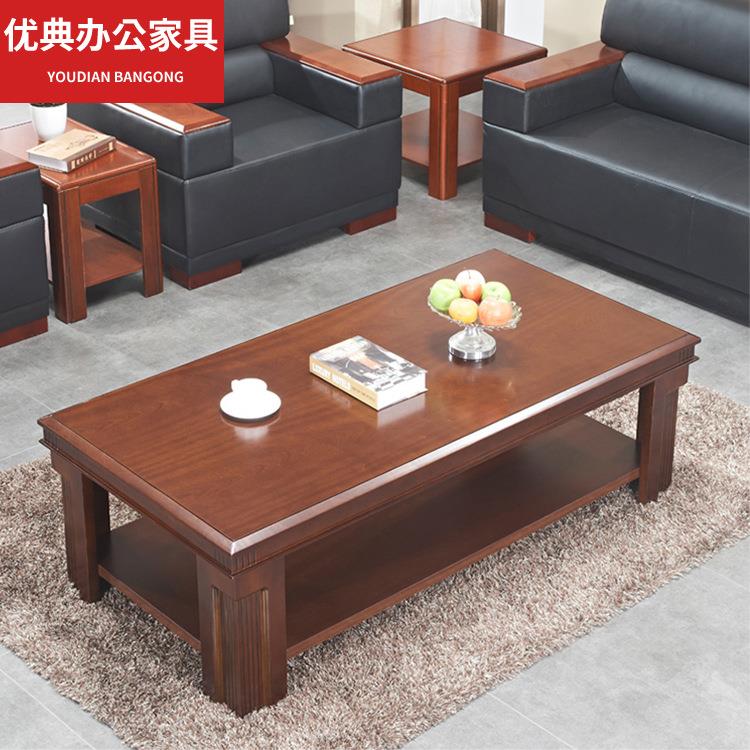 办公沙发茶几简约商务会客沙发会议室接待办公油漆长桌子家具