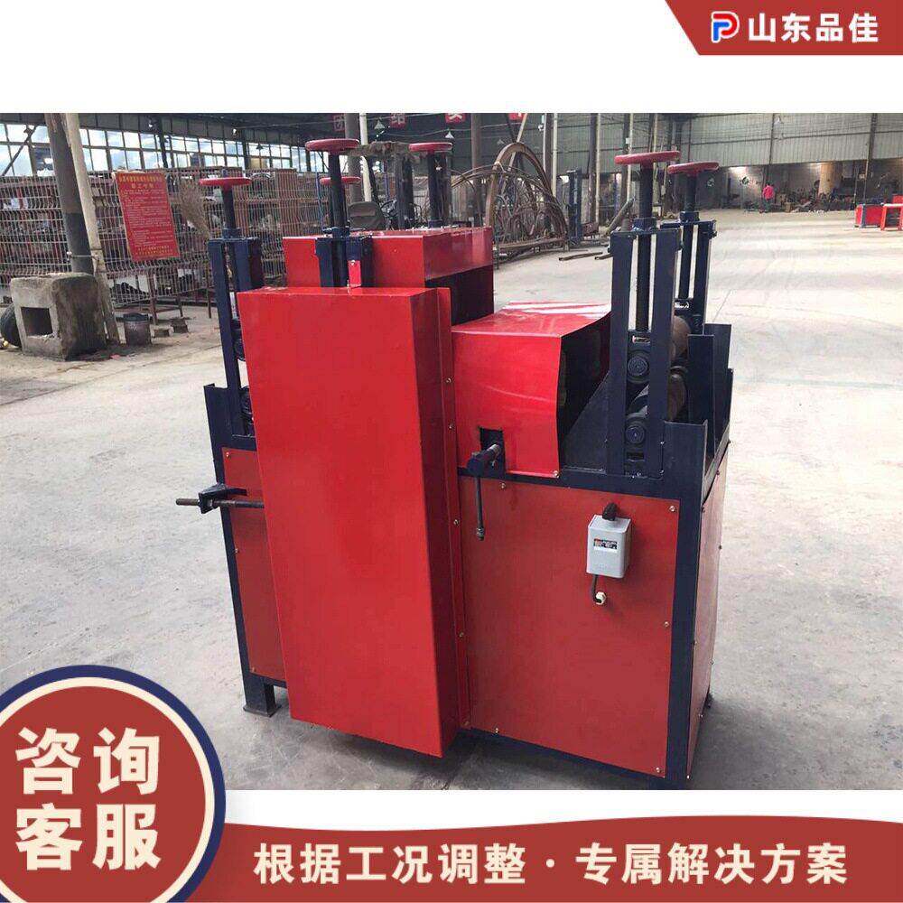 台式钢筋除锈机圆钢螺纹钢打磨翻新机工地建筑废旧钢筋抛光除锈机