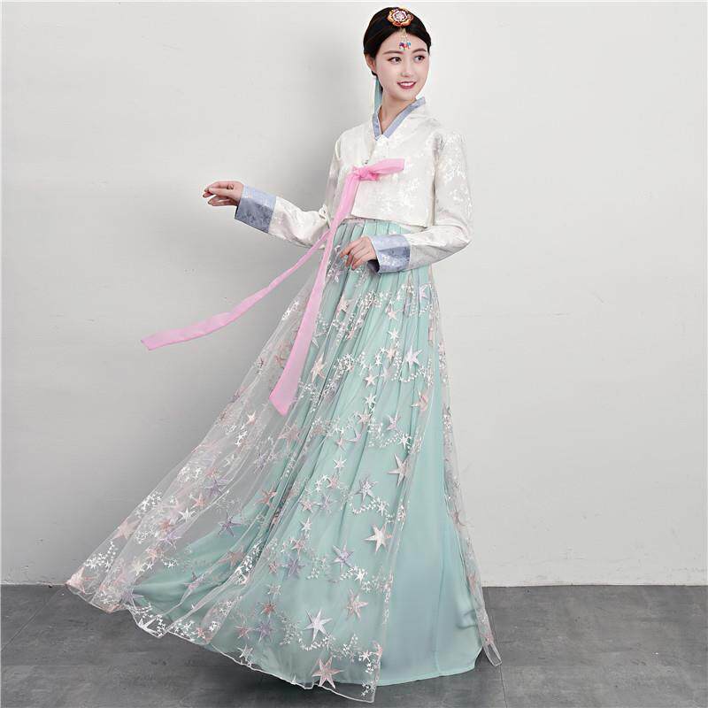 正品韩服女士演韩国传统饰宫廷结婚服朝民鲜族表舞台舞蹈演出古装
