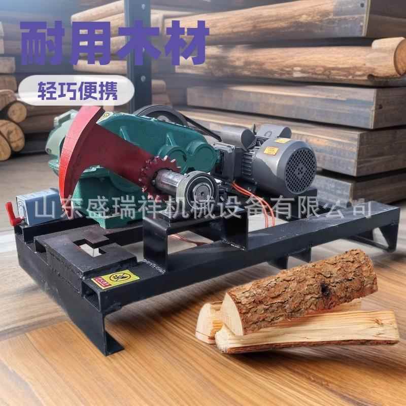 劈柴机电动全自动园林农村家用大马力劈木机卧式高效小型砍柴神器