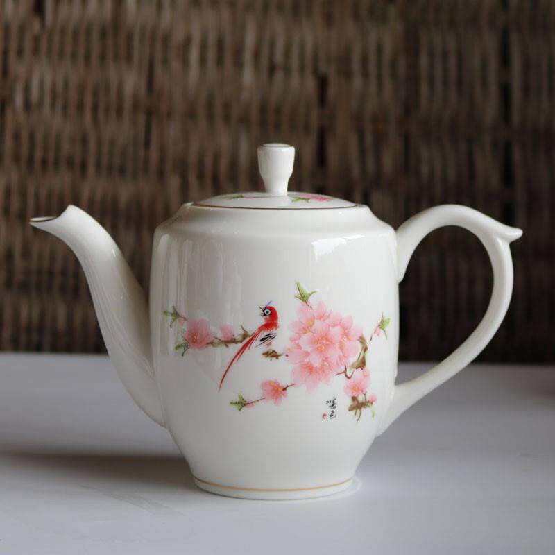 家用陶瓷茶壶大码带滤网花茶泡茶茶壶