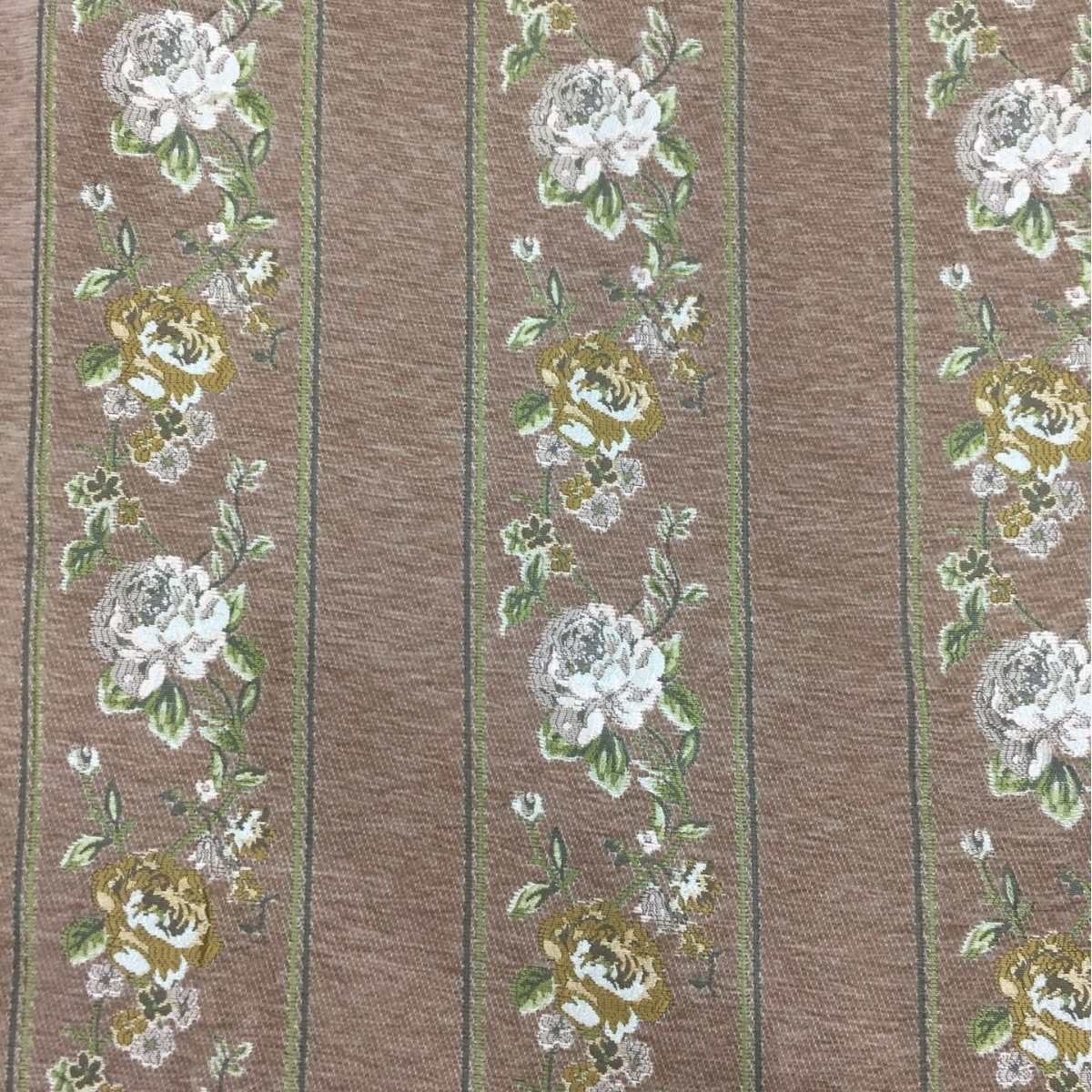 雪尼尔色织提花布 田园风竖条 抱枕沙发工程布