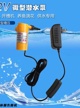 博深钻机专用12V微型潜水泵开槽机开孔机水钻切割机抽水浇花养鱼