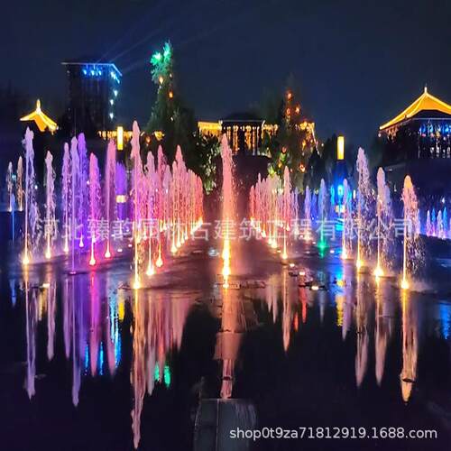 大中型水池音乐喷泉水幕电影户外庭院喷泉跳泉声控喊泉旱地喷泉