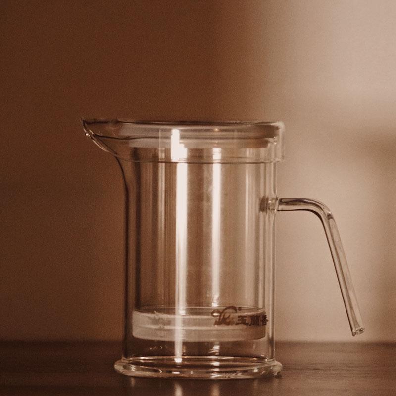 玉兰香耐高温玻璃泡茶壶304不锈钢过滤冲茶器茶水分离红茶泡家用