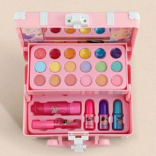 Kids Makeup Kit For Girl Washable Safe Cosmetics Toys Set Ch