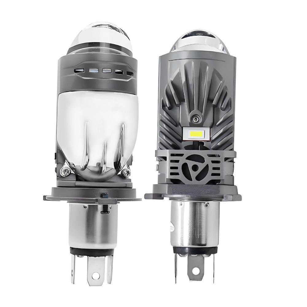 M01P汽车大灯h4直插式远近光改装车灯 超亮双光透镜汽车led大灯