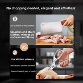 不锈钢剪刀厨房强力鸡鸭鹅骨剪刀杀鱼专用刀多功能食品剪刀烧烤剪