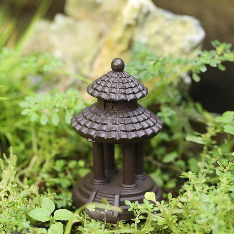 中国风古建筑饰品亭桥中国风微景观水陆鱼缸假山盆景小饰品饰品