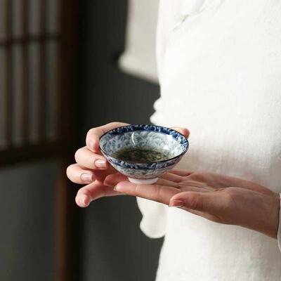 Porcelain Tea Cups ChaZhan Teacup Ceramic Single Cup