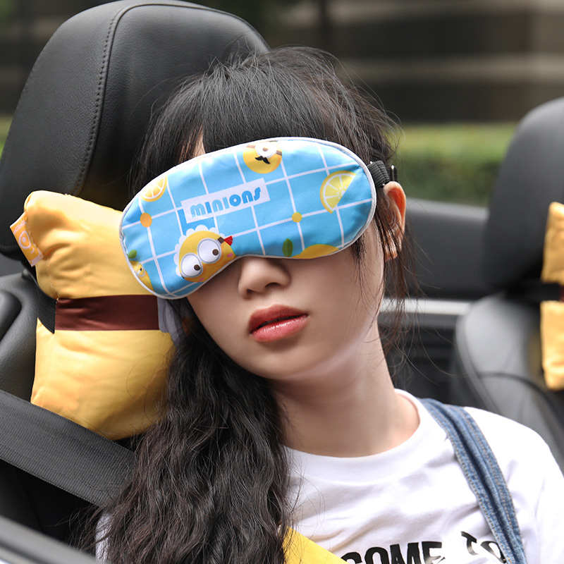 真丝眼罩遮光透气女热敷护眼卡通可爱睡觉冰袋缓解疲劳黑眼圈男士