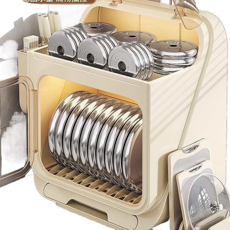 厨房架收纳家用物碗收纳盒装碗柜碗碟餐具双层箱架放碗碗筷沥水置