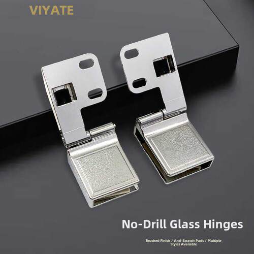 免开孔玻璃铰炼合页酒柜铰炼免打孔玻璃铰炼90度柜门合页无需开孔