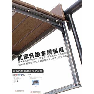 创意升降折叠书桌 小户型阳台栏杆挂桌悬挂 电脑桌家用小吧台