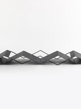 现代轻摆件JXY奢抽象艺术波浪托折叠盘样板房装饰陈列高端收纳盘