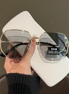 多边形太阳镜紫外线金属太阳眼镜