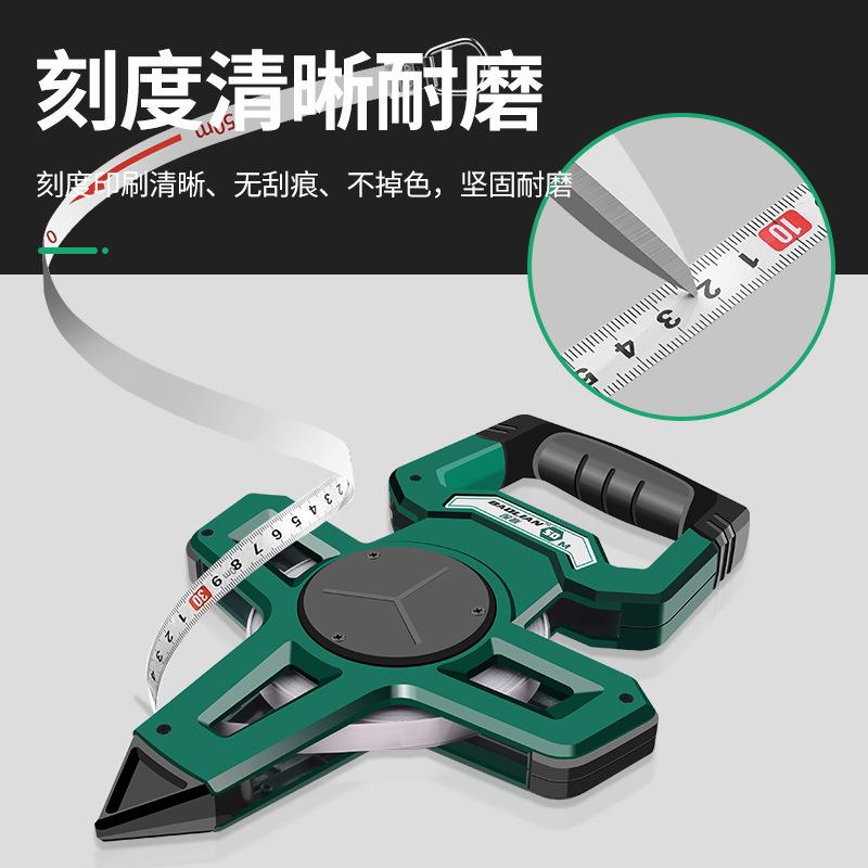 大卷尺50米3量0m尺尺钢100米长皮FME尺钢卷尺建软筑工程测手提尺
