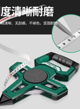 大卷尺50米3量0m尺尺钢100米长皮FME尺钢卷尺建软筑工程测手提尺