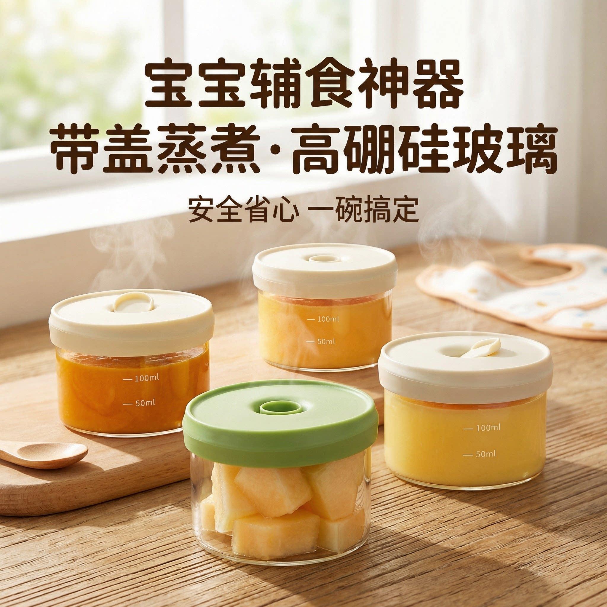 辅食碗宝宝专用婴儿6个月外出便携式食品级可放微波炉的饭盒