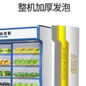 冷藏展示柜商用点菜柜冷藏柜蔬菜串串保鲜柜烧烤双温玻璃门推拉门