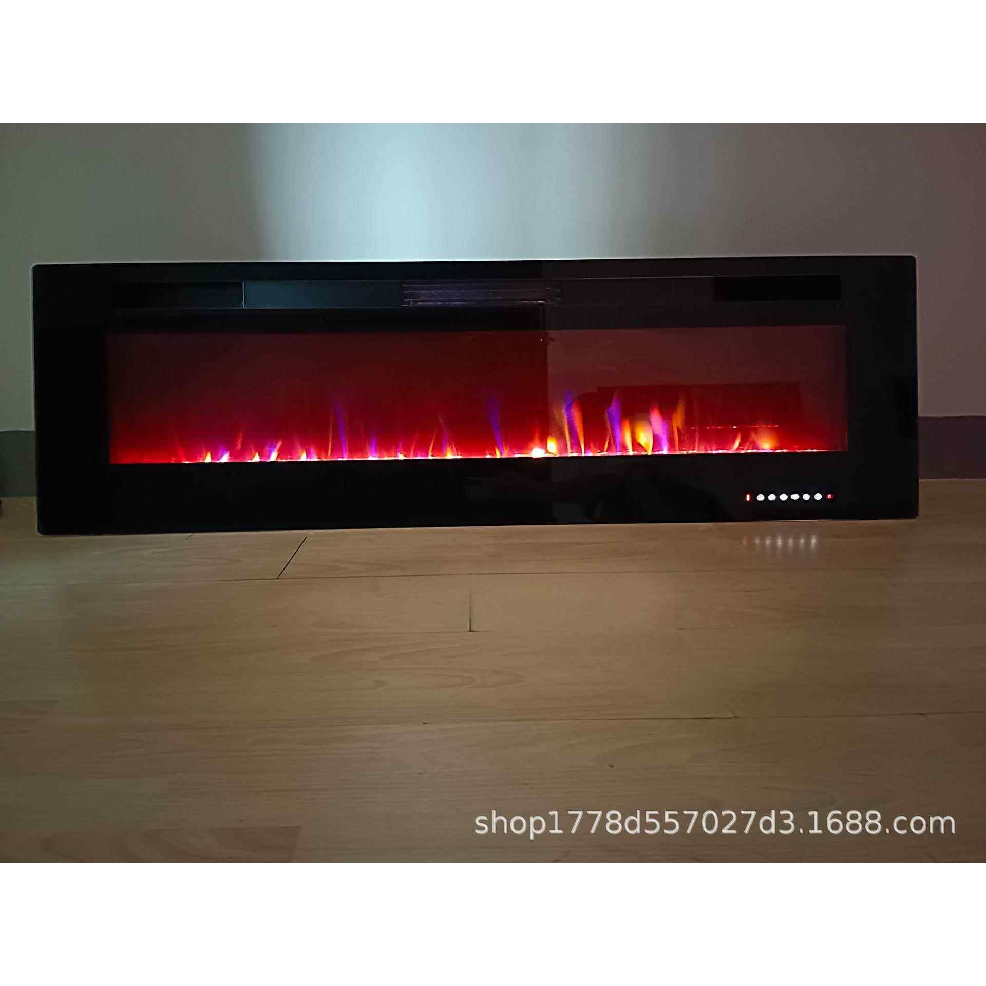 工厂直销欧美50寸超薄仿真火带支架桌面电壁炉取暖器fireplace