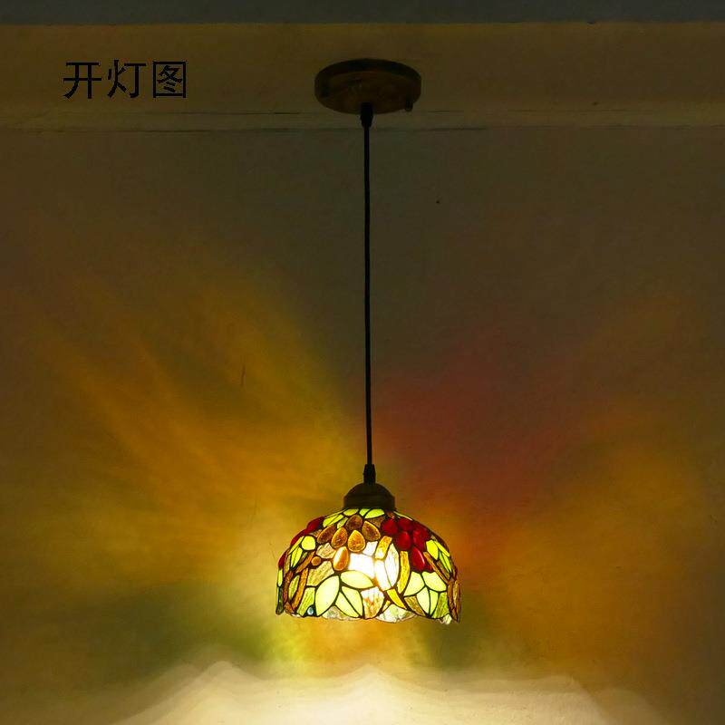 田园风格单头吊灯玄关灯走廊过道阳台衣帽间灯饰地中海创意灯饰