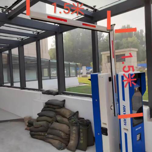 曲臂道闸杆栅栏科拓90度折臂配件捷顺折叠八角180栅栏杆停车场地