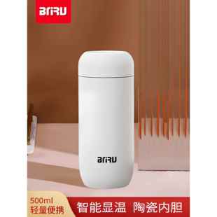 新型陶瓷衬垫男士保温杯，高外观，大容量，便携式男士汽车商务水